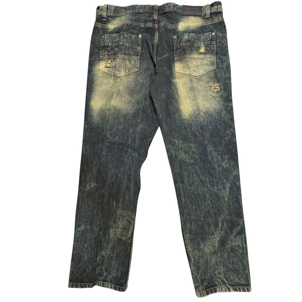 Vintage Southpole‎ Jeans Mens 40x32 Y2K Distressed Acid Vintage Skater Baggy - Picture 4 of 11